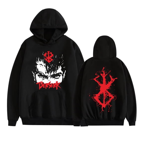 Duoxingbao  Hot selling Berserk comic print sweatshirt men's and women's hooded sweatshirt long sleeve shirt
