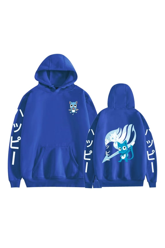 Hot-selling Fairy Tail Natsu hooded sweatshirt anime merchandise for autumn and winter long-sleeved for men and women