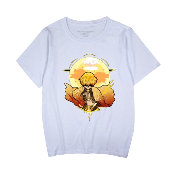 Duoxingbao  Hot-selling anime Demon Slayer casual short-sleeved T-shirts for men and women matching couple styles.