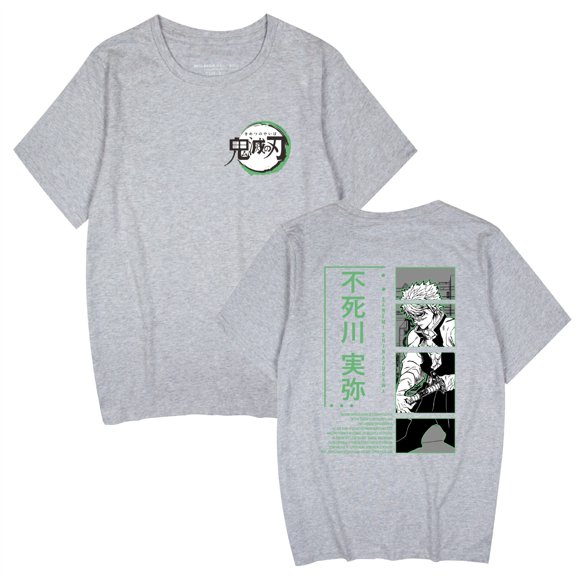 Duoxingbao  Hot-selling cross-border Demon Slayer anime thin casual summer crew neck short-sleeved T-shirt