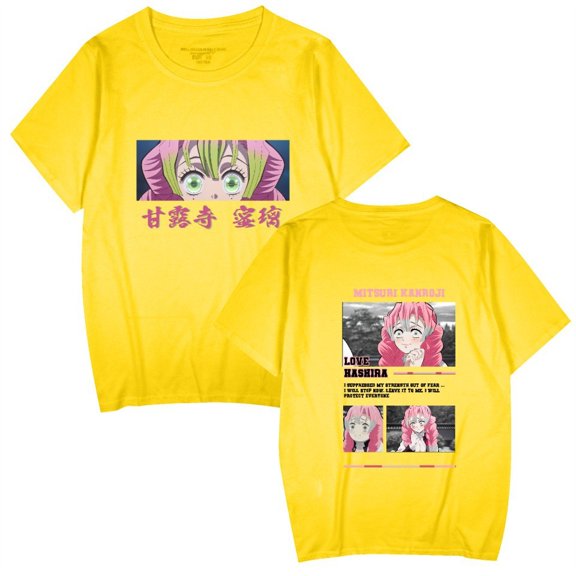 Duoxingbao  Hot-selling cross-border Demon Slayer anime thin casual summer crew neck short-sleeved T-shirt