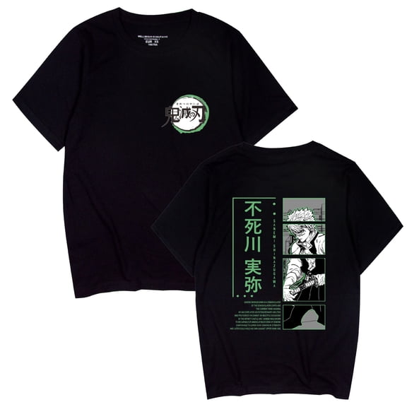Duoxingbao  Hot-selling cross-border Demon Slayer anime thin casual summer crew neck short-sleeved T-shirt