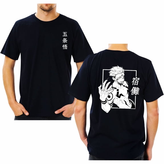 Duoxingbao  Hot selling new Japanese anime Jujutsu Kaisen pattern printed casual round neck top summer T-shirt short sleeve
