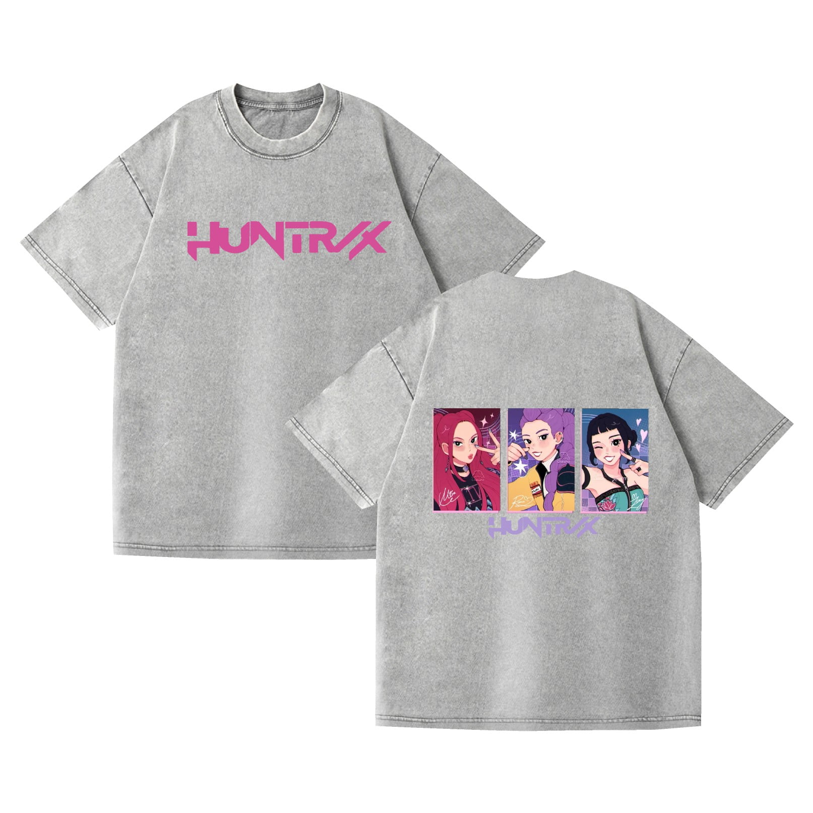 Duoxingbao KPop Demon Hunters Huntrix Demon Hunter Water Cotton TShirt