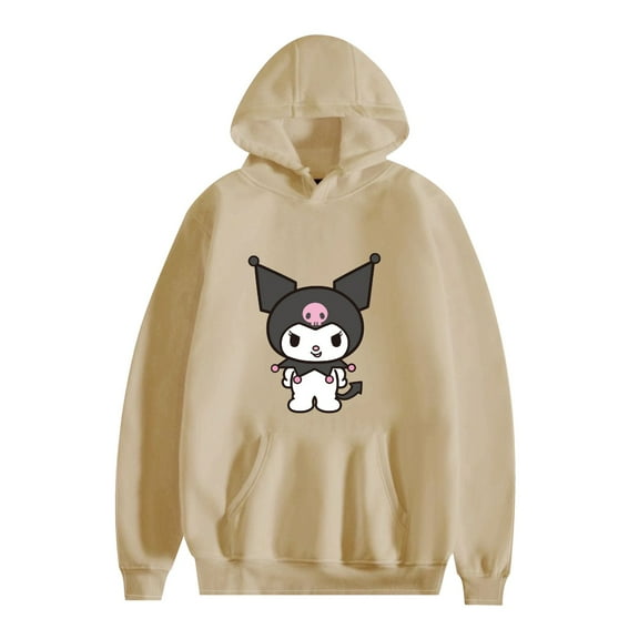 Duoxingbao Kuromi hooded sweatshirt men and women new ins trend loose spring and autumn warm fashion printed sweatshirt