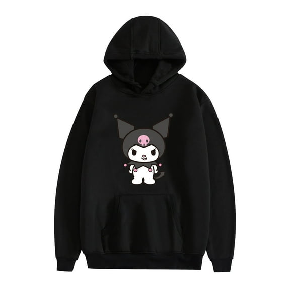 Duoxingbao  Kuromi hooded sweatshirt men and women new ins trend loose spring and autumn warm fashion printed sweatshirt
