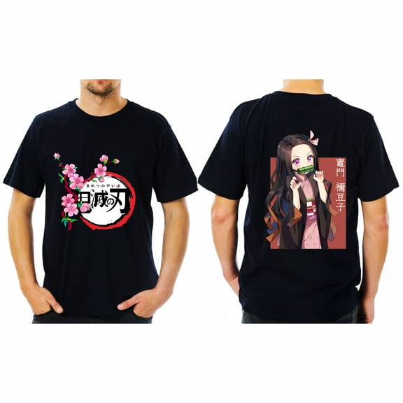Duoxingbao  New Arrival Anime Demon Slayer Loose Casual Print Fashion Men's and Women's Summer Round Neck Short Sleeve T-shirt