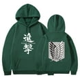 thumbnail image 1 of Duoxingbao  New Attack on Titan Hoodie Loose Fit Casual Trendy Autumn/Winter Sweatshirt for Men and Women, 1 of 6