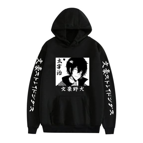 Duoxingbao  New Bungo Stray Dogs No Longer Human Dazai Osamu Hoodie Long Sleeve Sweater Unisex Couple Outfit