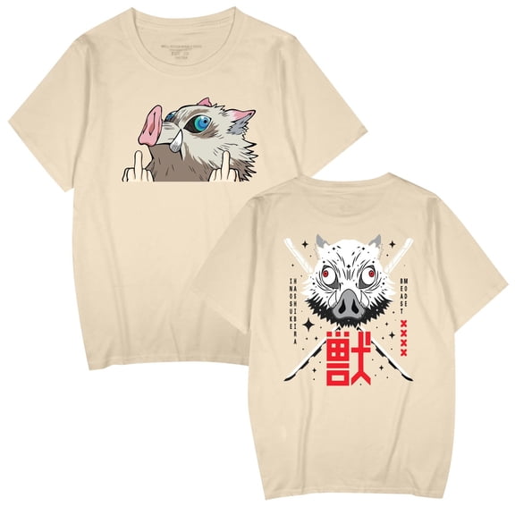 Duoxingbao  New Demon Slayer T-shirt street style for both men and women trendy men's short-sleeved cotton