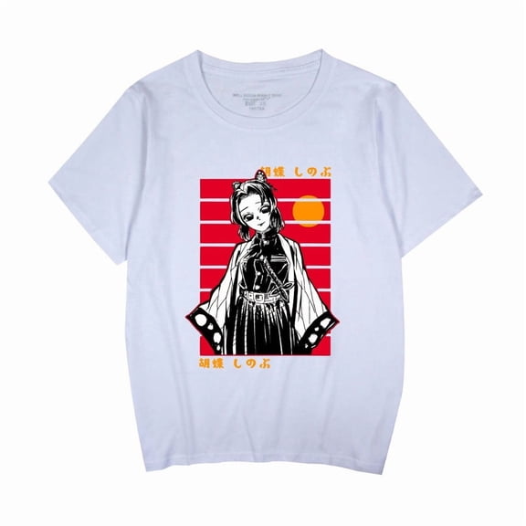 Duoxingbao  New Demon Slayer series printed loose-fitting trendy crew neck short-sleeved T-shirt