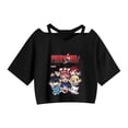 thumbnail image 1 of Duoxingbao  New Fairy Tail Fairy Tail Peripheral Suspender Navel Short Sleeve Women's Pullover Anime, 1 of 5