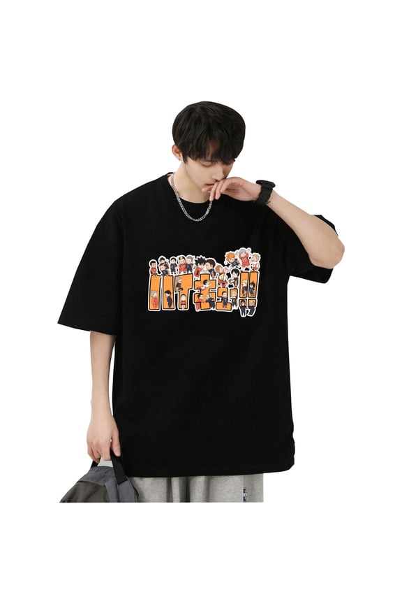 New Haikyuu Volleyball Boys Summer Short-sleeved T-shirts for men and women