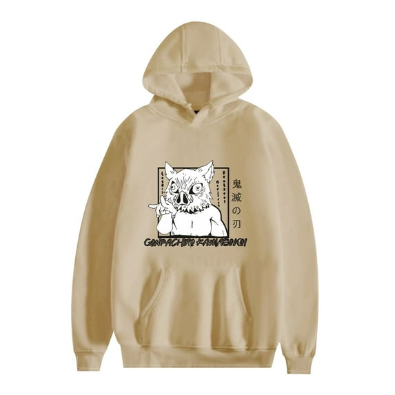 Duoxingbao New Japanese anime Demon Slayer hooded sweatshirt basic casual wear for men and women couples