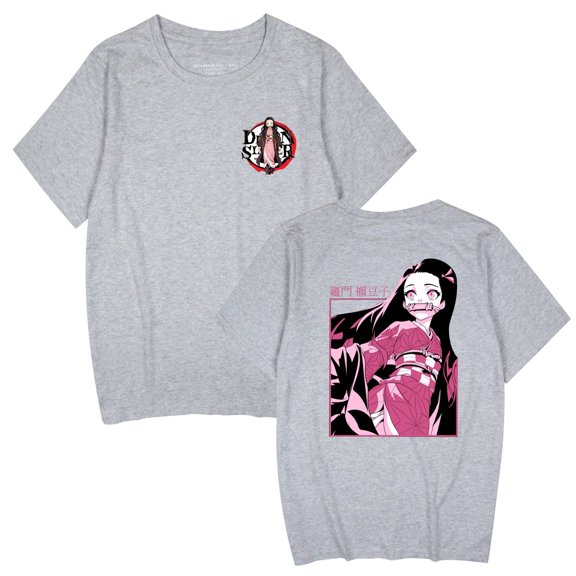 Duoxingbao  New Japanese anime Demon Slayer print unisex fashionable casual short-sleeved T-shirt