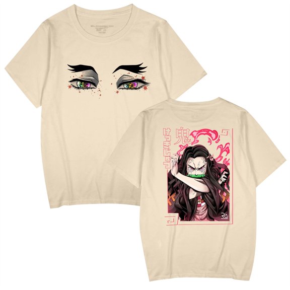 Duoxingbao  New Japanese anime Demon Slayer print unisex fashionable casual short-sleeved T-shirt