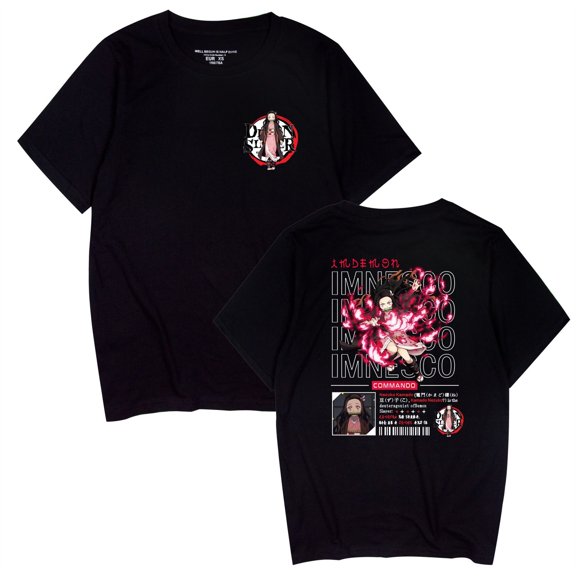 Duoxingbao  New Japanese anime Demon Slayer print unisex fashionable casual short-sleeved T-shirt