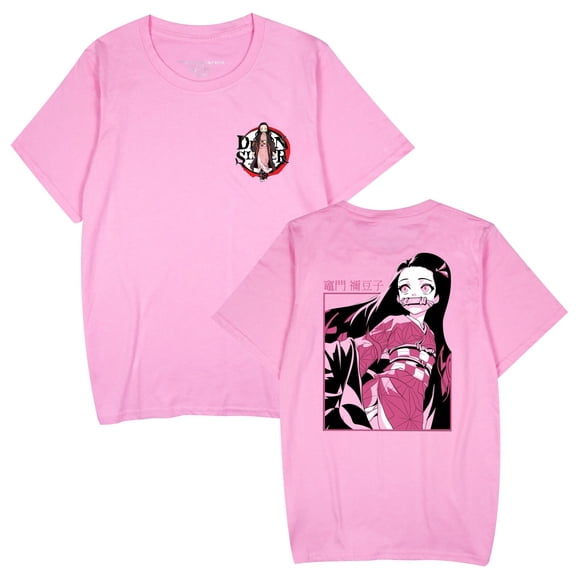 Duoxingbao  New Japanese anime Demon Slayer print unisex fashionable casual short-sleeved T-shirt
