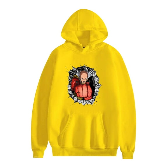 Duoxingbao  New Japanese anime One Punch Man long-sleeved sweatshirt hoodie for men and women couples in multiple colors