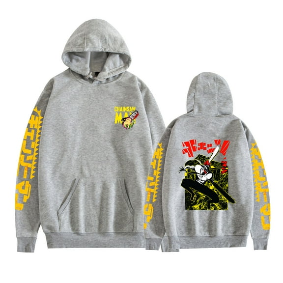 Duoxingbao New anime Chainsaw Man print hoodie long-sleeved sweatshirt for men and women