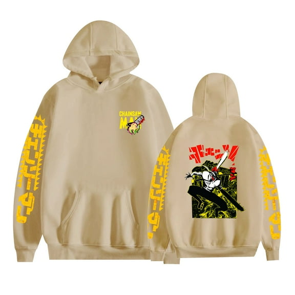 Duoxingbao New anime Chainsaw Man print hoodie long-sleeved sweatshirt for men and women
