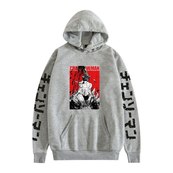 Duoxingbao New anime Chainsaw Man print hoodie long-sleeved sweatshirt for men and women