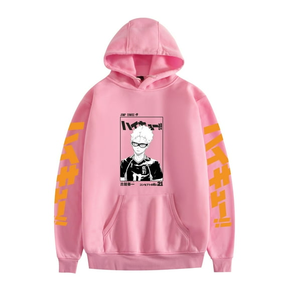 Duoxingbao  New anime hot sale Haikyuu long-sleeved hoodie sweatshirt for men and women youth campus couples
