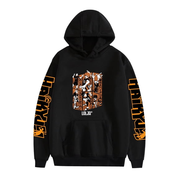 Duoxingbao  New anime hot sale Haikyuu long-sleeved hoodie sweatshirt for men and women