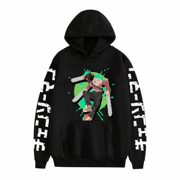 Duoxingbao New cross-border Chainsaw Man chain saw man printed hooded sweatshirt sweatshirt men and women winter hoodie