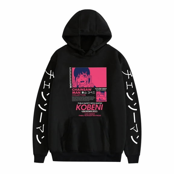Duoxingbao  New cross-border Chainsaw Man chain saw man printed hooded sweatshirt sweatshirt men and women winter hoodie