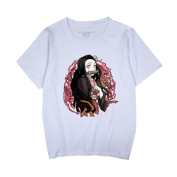 Duoxingbao  New cross-border arrival: Demon Slayer series printed loose-fitting trendy round neck short-sleeved T-shirt