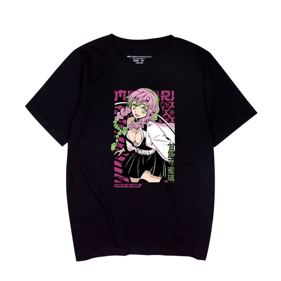 Duoxingbao  New cross-border arrival: Demon Slayer series printed loose-fitting trendy round neck short-sleeved T-shirt