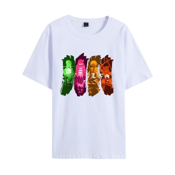 Duoxingbao  New cross-border hot-selling Japanese anime Demon Slayer printed fashion couple short-sleeved T-shirt