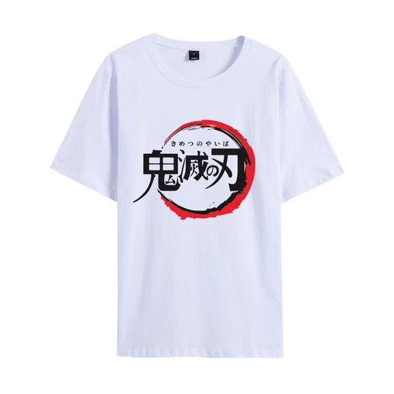 Duoxingbao  New cross-border hot-selling Japanese anime Demon Slayer printed fashion couple short-sleeved T-shirt