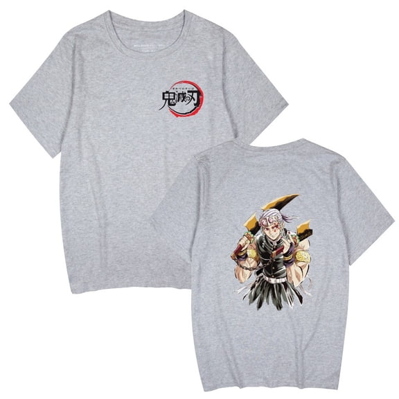 Duoxingbao  New cross-border style Japanese anime Demon Slayer casual summer crew neck short-sleeved T-shirt