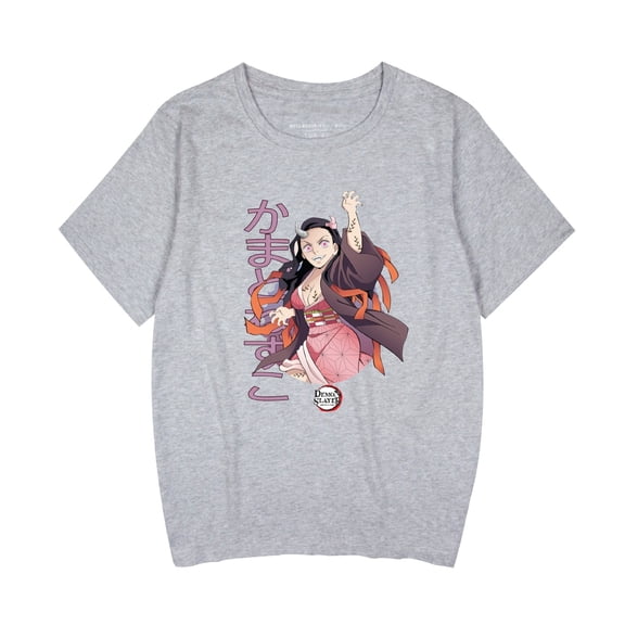 Duoxingbao  New cross-border style Japanese anime Demon Slayer casual summer crew neck short-sleeved T-shirt