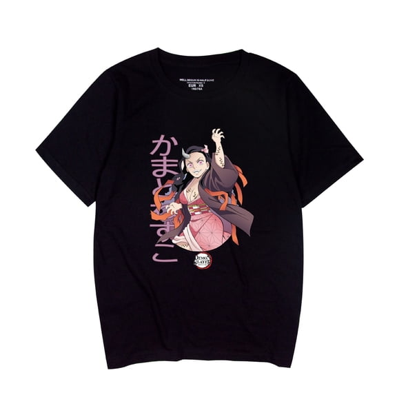 Duoxingbao  New cross-border style Japanese anime Demon Slayer casual summer crew neck short-sleeved T-shirt
