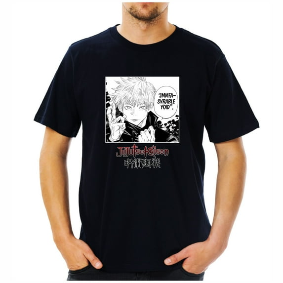 Duoxingbao New foreign trade Japanese anime Jujutsu Kaisen pattern printed casual round neck top summer short-sleeved T-shirt