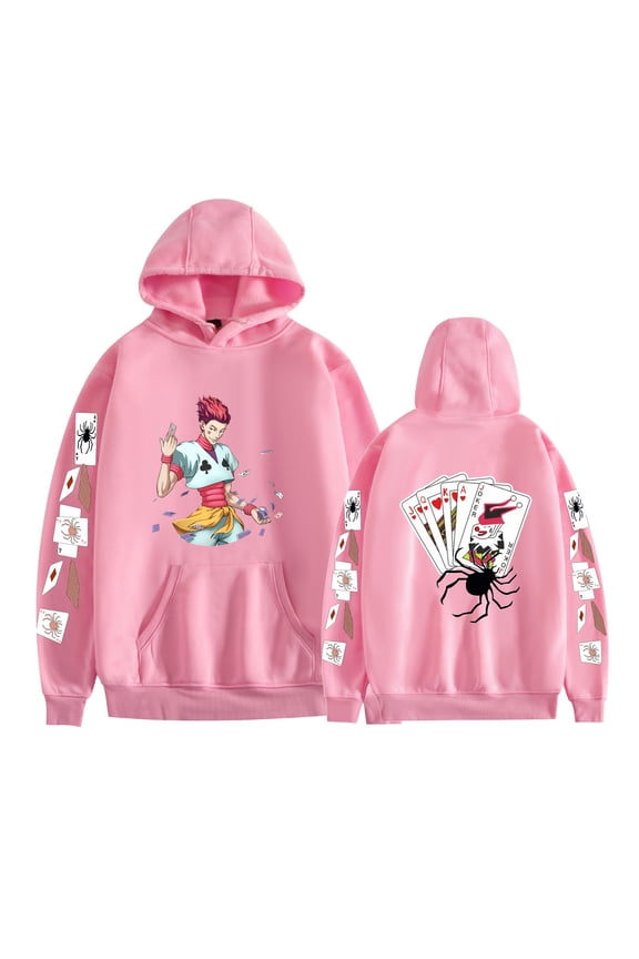 New hot anime Hunter x Hunter cartoon HUNTER x HUNTER print men's and women's hooded sweatshirt loose