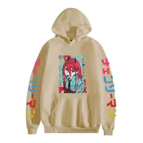 Duoxingbao  New hot selling Chainsaw Man printed fashionable hooded sweatshirt for men and women