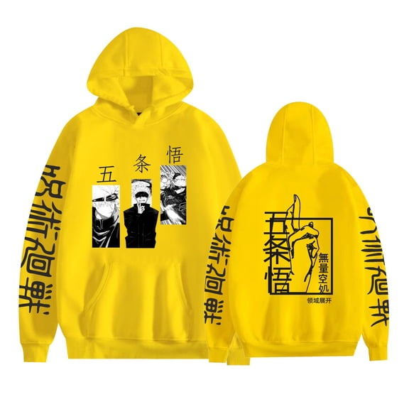 Duoxingbao New jujutsu kaisen cursed kaisen five jo satoru autumn and winter hoodie loose sweatshirt