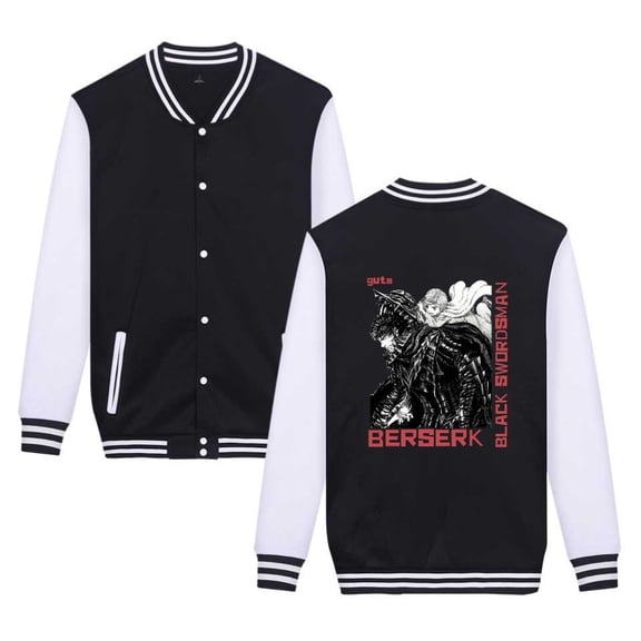 Duoxingbao  New stylish and simple printed Berserk jacket baseball uniform for men and women.