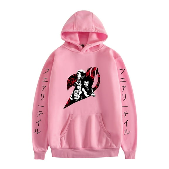Duoxingbao Popular Japanese anime Fairy Tail European size loose-fitting hooded sweatshirt for men and women.