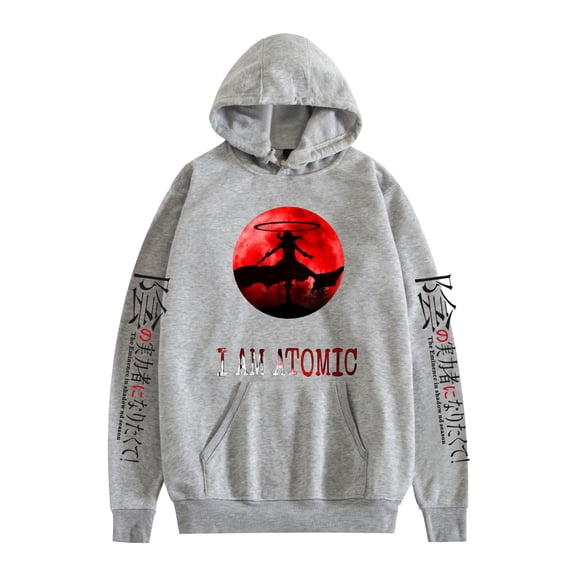 Duoxingbao  Shadow Strength Sweatshirt Street Fashion Hooded Long Sleeve Shirt Multicolor Plush Pullover Unisex