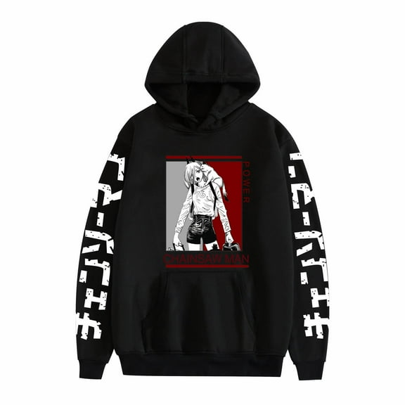 Duoxingbao Spring and Autumn Hoodies Chainsaw Man Periphery European Size Cross-border Hot Selling Printed Pullovers for Men and Women