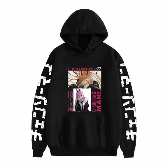 Duoxingbao Spring and Autumn Hoodies Chainsaw Man Periphery European Size Cross-border Hot Selling Printed Pullovers for Men and Women