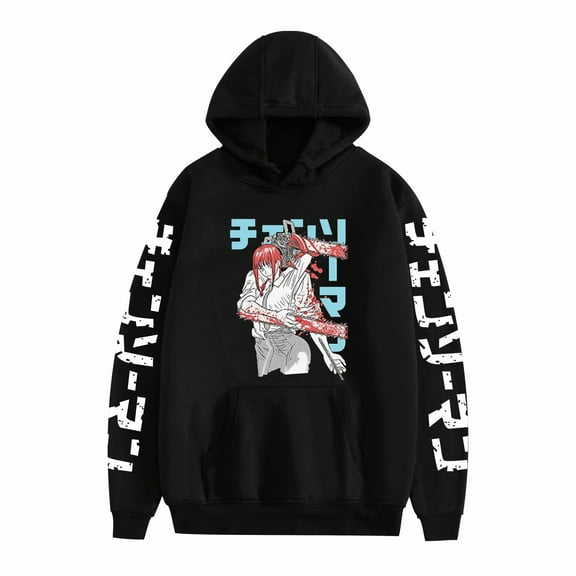 Duoxingbao  Spring and Autumn Hoodies Chainsaw Man Periphery European Size Cross-border Hot Selling Printed Pullovers for Men and Women