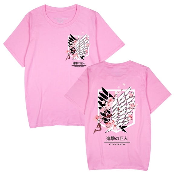 Duoxingbao  Summer Attack on Titan Anime Casual Cotton Short-Sleeve T-Shirt