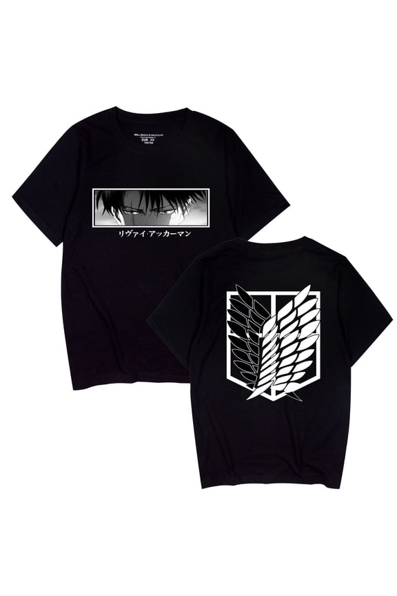 Summer T-shirt ATTACK ON TITAN - Attack on Titan Anime Merchandise - Casual Cotton Short-Sleeve