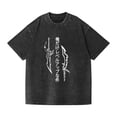 thumbnail image 1 of Duoxingbao  Washed Couple Short Sleeve T-shirt Anime Second Dimension Solo Leveling I Upgrade Alone Cross-border Goods Export, 1 of 7